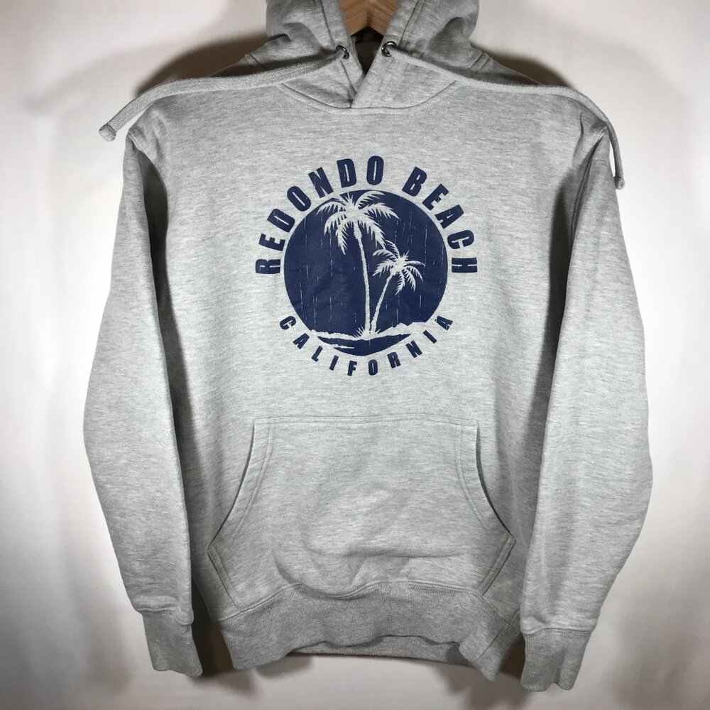 Ten Adult Unisex Small Gray Long Sleeve Sweatshirt Hoodie Redondo Beach CA